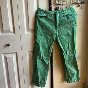 Green Talbot Capris